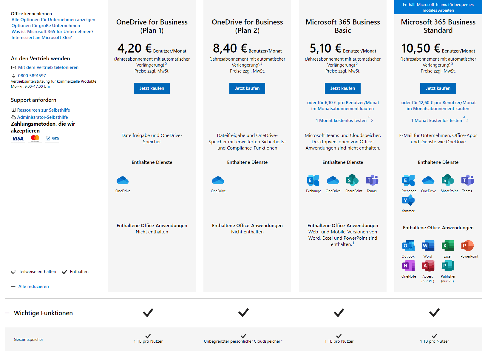 Microsoft OneDrive Plaene und Preise | Microsoft 365: Die perfekte Cloud-Plattform für Unternehmen